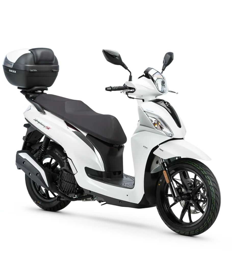 med width sym nuevo modelo symphony st lc scooter 125 ciudad blanco asiento negro